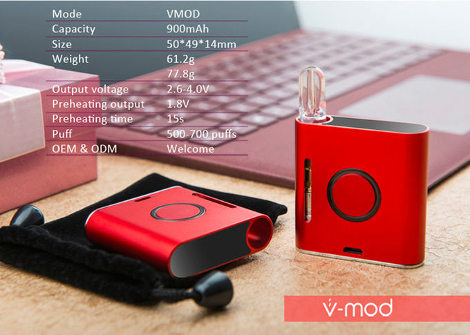 CBD 카트리지를 위해 재충전용 900mAh 건전지 Vape 건전지 Mod VMOD 마이크로 USB